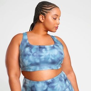 Athleta 3X Exhale Printed Sports Bra